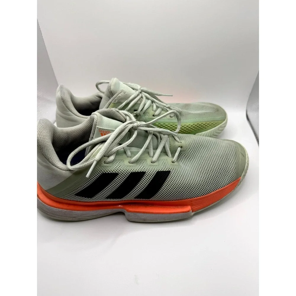Adidas SoleMatch Bounce HC EG2216 Mens 10 Sneaker‎ Dash Green Coral Tennis Shoes
